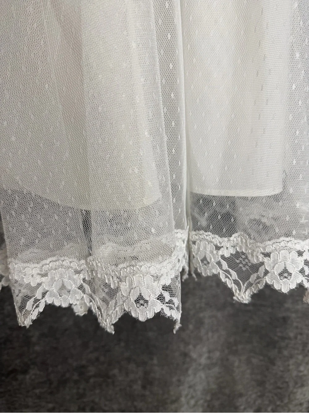 Classic White Lace Formal Dress for Girls